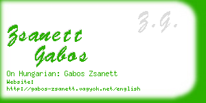 zsanett gabos business card